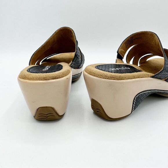 Rialto Womens Valora Blue Textured Platform Wedge Slip On Sz 8.5M - Picture 6 of 12